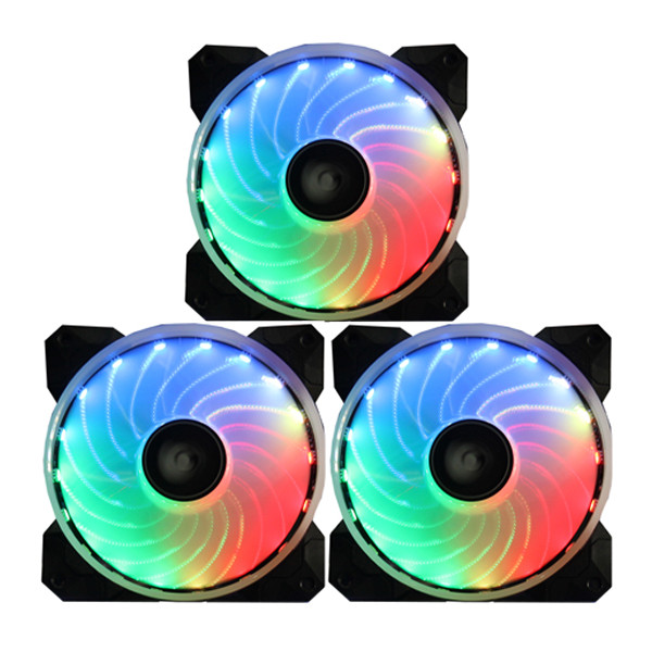 Bộ 3 quạt tản nhiệt LED Sama Rainbow RGB Kit - Hàng chính hãng