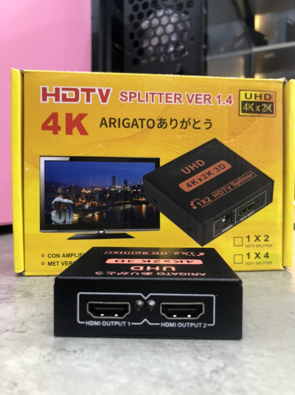 Bộ Chia HDMI Splitter 1 ra 2 Ver 1.4 (4K UHD)