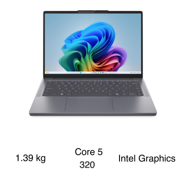 Lenovo IdeaPad Slim 3 14IWC11 83RQ002PVN (Core™ 5 320 | 8GB | 512GB | Intel® Graphics | 14inch WUXGA | Win 11 | Xám)	