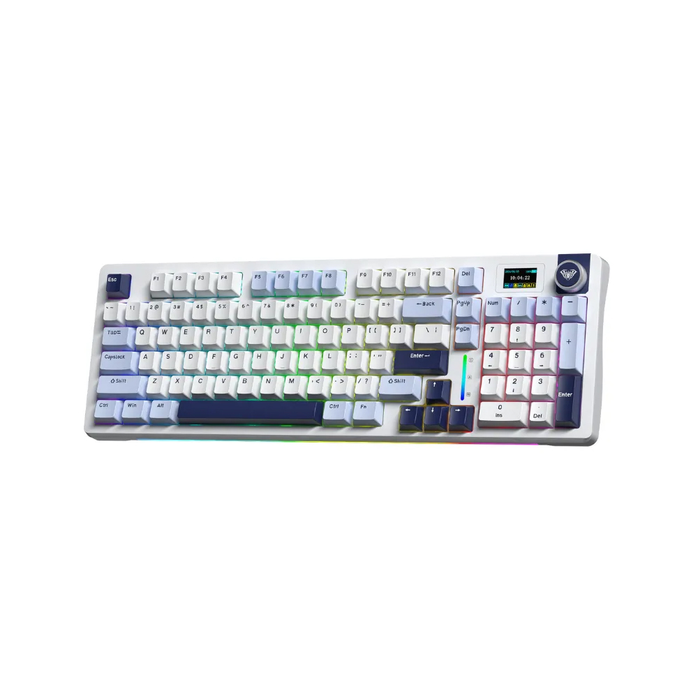 Bàn phím cơ gaming 3 mode AULA S98 pro xanh dương trắng tím đậm, Paleo Dust switch (0812)