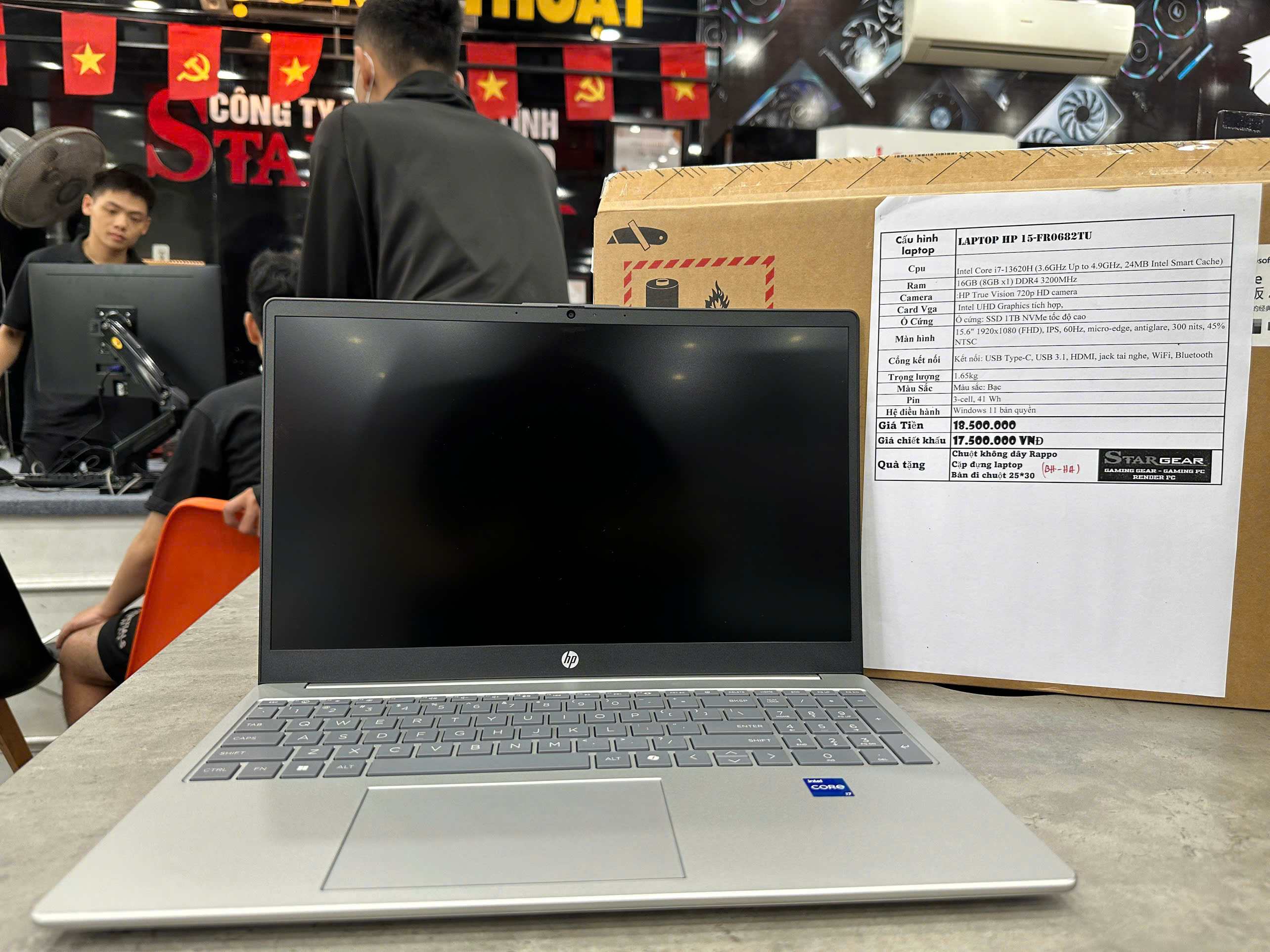 Laptop HP 15-Fr0682TU i7-13620H Ram 16GB SSD 1TB