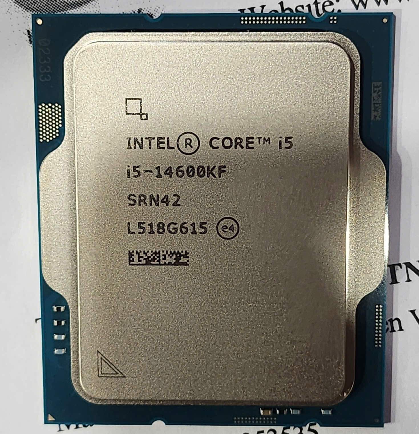 CPU Intel Core i5 14600KF (Intel LGA1700 - 14 Core - 20 Thread - Base 3.5Ghz - Turbo 5.3Ghz - Cache 24MB - No iGPU)