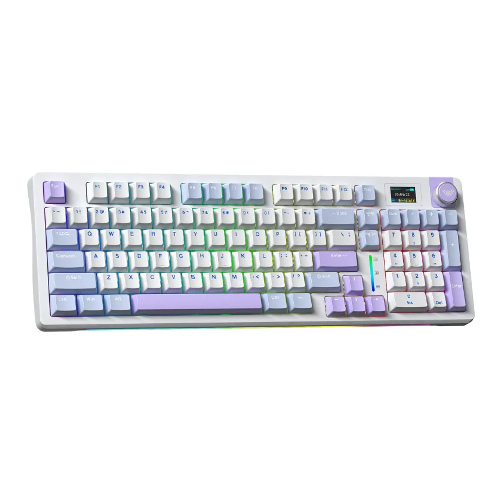 Bàn phím cơ gaming 3 mode AULA S98 pro xanh dương trắng tím, Nimbus V3 switch (0843)