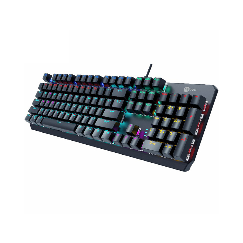 Lecoo GK301 bàn phím cơ gaming Blue switch có đèn LED