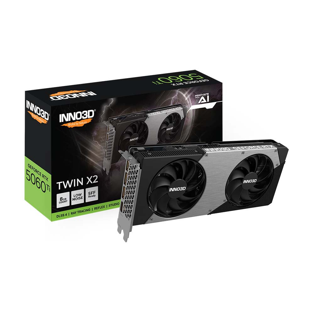 Card Màn Hình INNO3D GeForce RTX 5060Ti Twin X2 8GB GDDR7