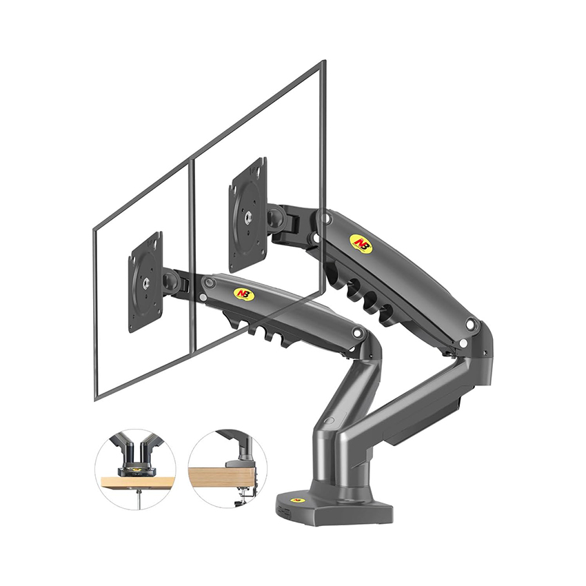 GIÁ ĐỠ MÀN MÁY TÍNH NORTH BAYOU F160 MÀU XÁM (17-27 INCH)