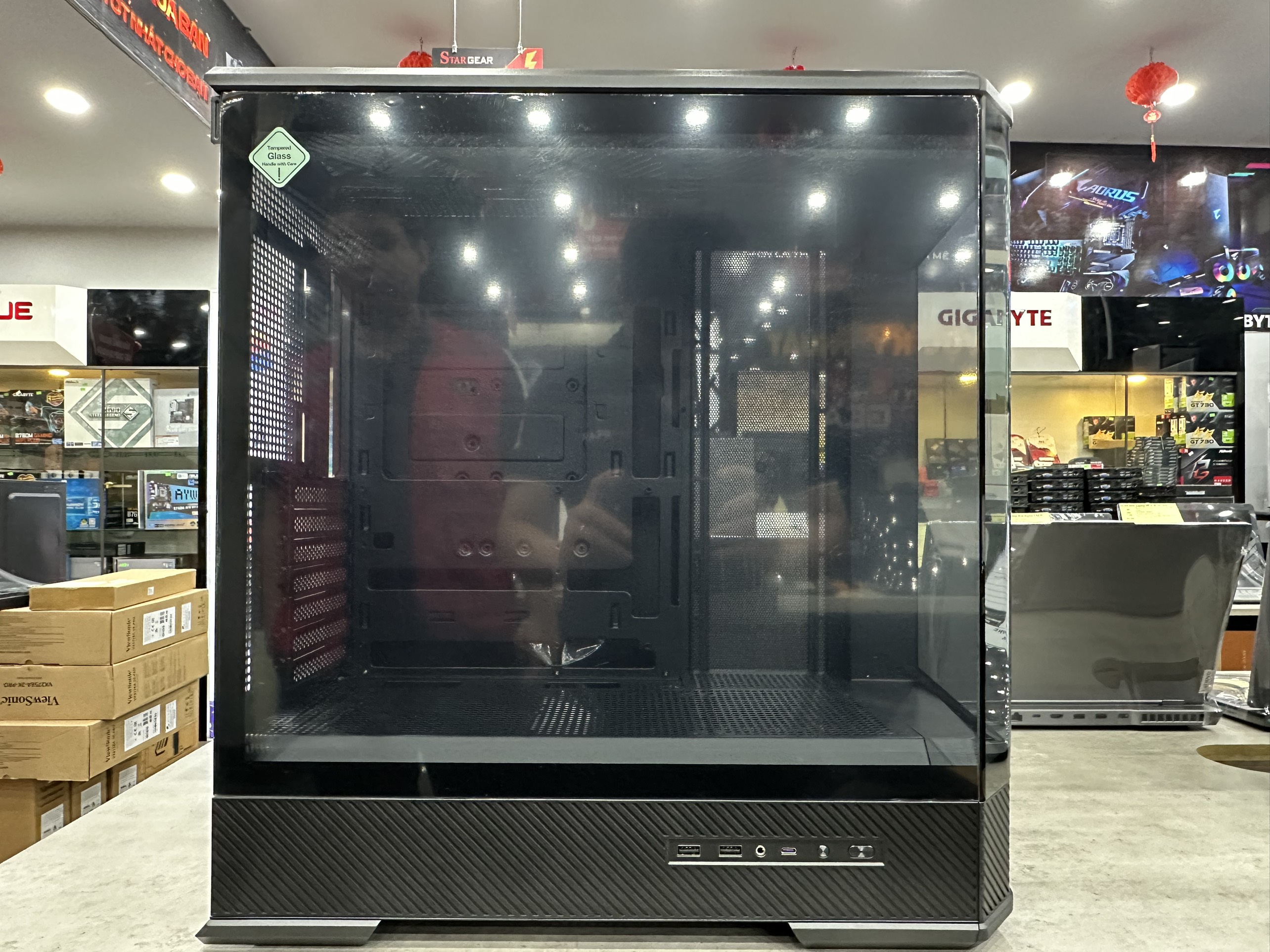 Vỏ case Jonsbo TK-3 Black không Fan